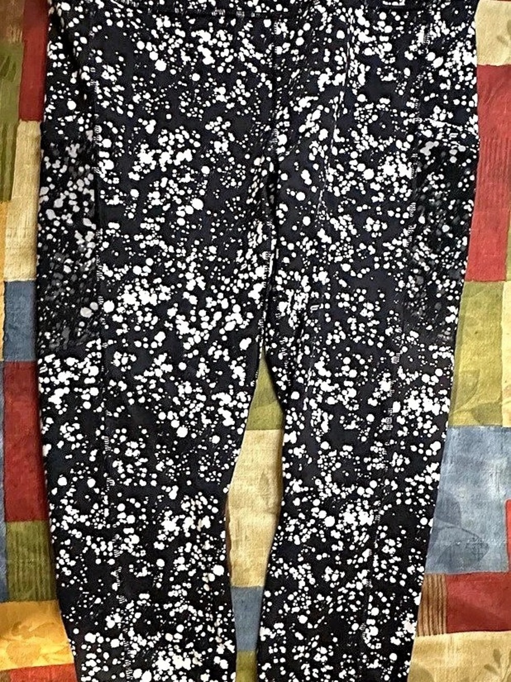 Fabletics PowerHold High-Waisted Legging Leggings Black & White XL